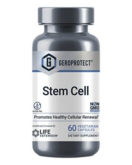 Life Extension GeroProtect Stem Cell – Healthy Cell Support Plant-Based Nutrients Formula Supplement for Anti-Aging & Longevity – Non-GMO, Gluten-Free, Vegetarian – 60 Capsules