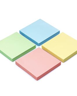 Sticky Notes 3×3 Self-Stick Notes Bright Colors Sticky Notes 4 Pads 100 Sheets/Pad (Pastel)