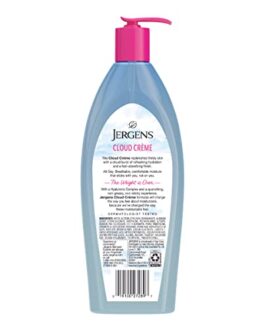Jergens Cloud Creme Breathable Body Lotion, Fast-Absorbing Hydrating Moisturizer, Paraben-Free, with Hyaluronic Complex, Non-Greasy Application, 13 oz