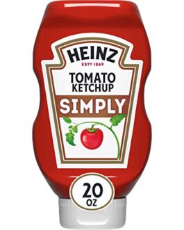 Heinz Simply Tomato Ketchup with No Artificial Sweeteners (20 oz Bottle)