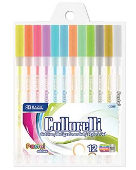 BAZIC 12 Pastel Color Collorelli Gel Pen