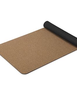 Gaiam Yoga Mat Cork – Great for Hot Yoga, Pilates (68-Inch x 24-Inch x 5mm Thick)