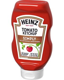 Heinz Simply Tomato Ketchup with No Artificial Sweeteners (20 oz Bottle)