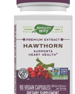 Nature’s Way Premium Extract with Hawthorn, Supports Heart Health*, 90 Capsules