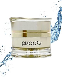 PURA D’OR Golden Glow Face Cream PM (1.7oz) Anti Aging Face Cream With Pure 24K Gold for Firmer Skin, Reduced Appearance of Wrinkles and Increased Appearance of Brighter Skin