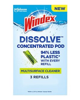Windex Dissolve Concentrated Pods, Multisurface Cleaner, 3 Concentrated Dissolvable Refill Pods