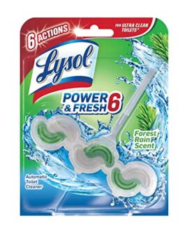 Lysol Power & Fresh 6 Automatic Toilet Bowl Cleaner, Forest Rain, 1 ct