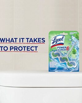 Lysol Power & Fresh 6 Automatic Toilet Bowl Cleaner, Forest Rain, 1 ct