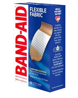BAND-AID Flexible Fabric Bandages, Extra Large 10 ea