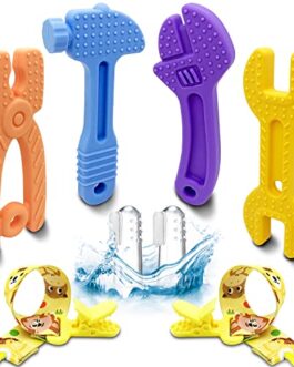 Teething Toys for Babies 6-12 Months, Silicone Baby Teething Toys, Baby Teether, Baby Teethers 0-6 Months, Baby Chew Toys, Soothe Babies Sore Gums, Novel Baby Boy Toys