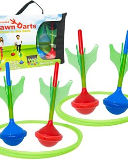 Funsparks Lawn Darts Game Set – Glow in The Dark Outdoor Soft Tip Lawn Darts Set – Great Games for Kids and Adults Lawn Games