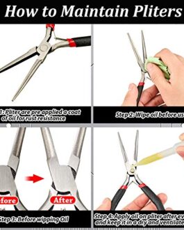10 Pieces Metal DIY Model Tool Sets Tab Edge Cylinder Cone Shape Bending Assist Tools and Nozzle Pliers Flat Nose Pliers Needle Nose Pliers for 3D Metal Jigsaw Puzzles Assembly