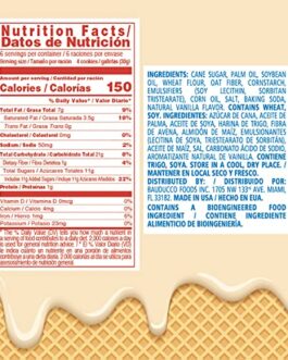 Bauducco Vanilla Wafers – Crispy Wafer Cookies With 3 Delicious, Indulgent, Decadent Layers of Vanilla Flavored Cream – Delicious Sweet Snack or Desert – 5.82oz (Pack of 1)